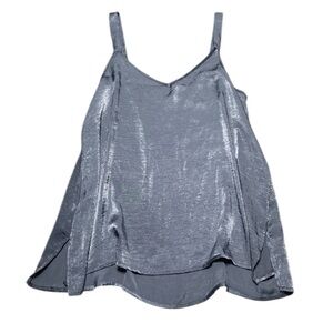 Bobeau Shimmering Gray Camisole Top